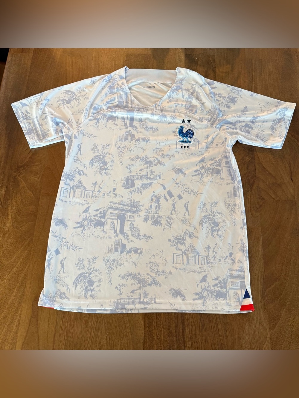 France National Team Soccer/Football Jersey Large 22-23 All Over Print